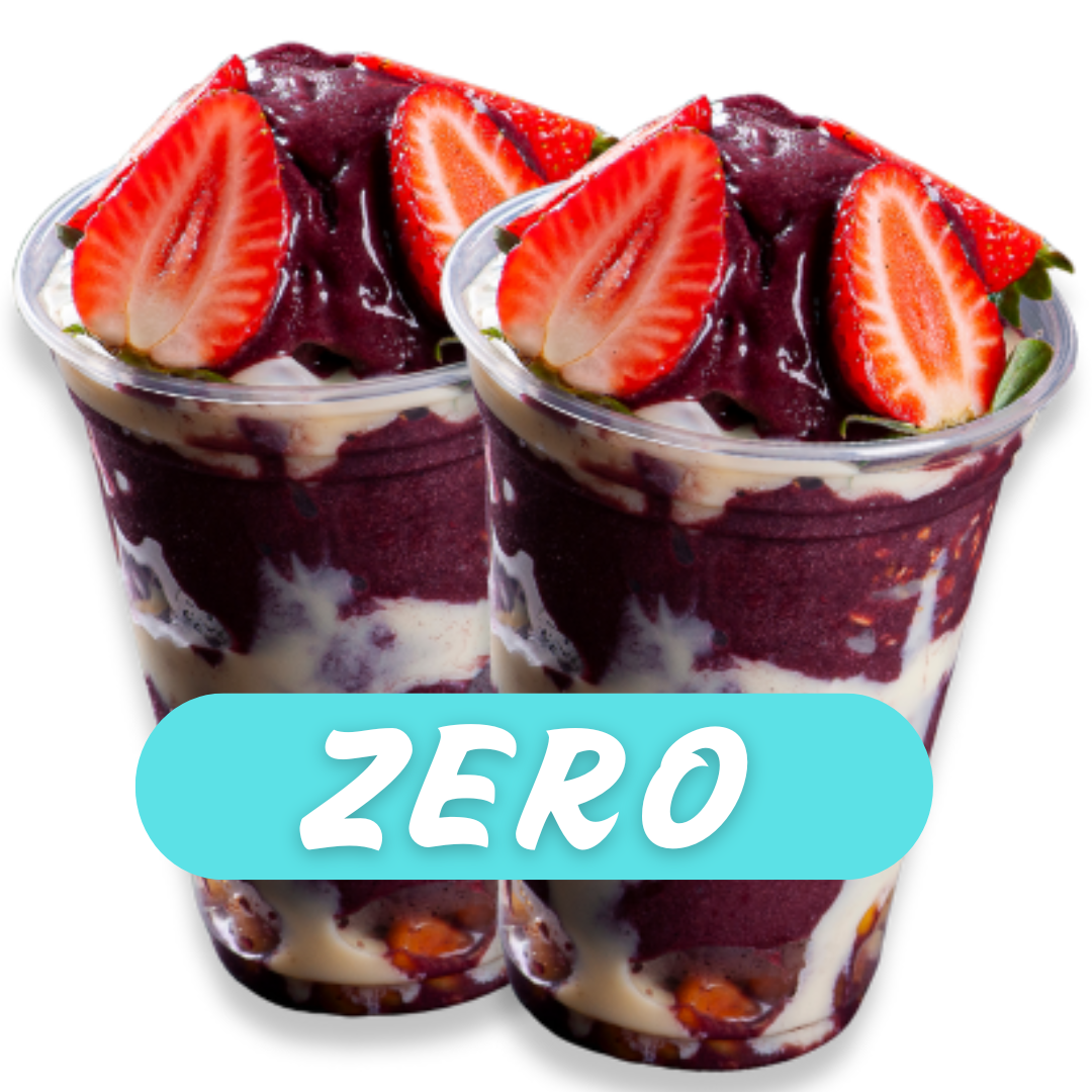 2 Copos Açaí 300ml ZERO